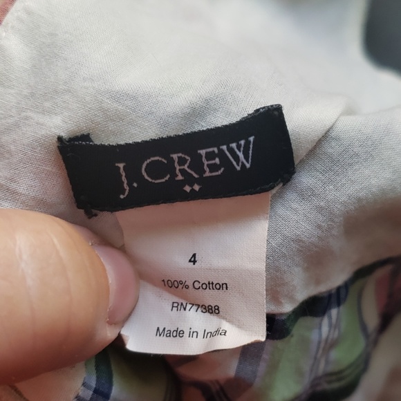 J.Crew plaid shirt top 4 Summer - Picture 5 of 5